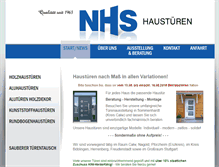 Tablet Screenshot of nhs-haustueren.de